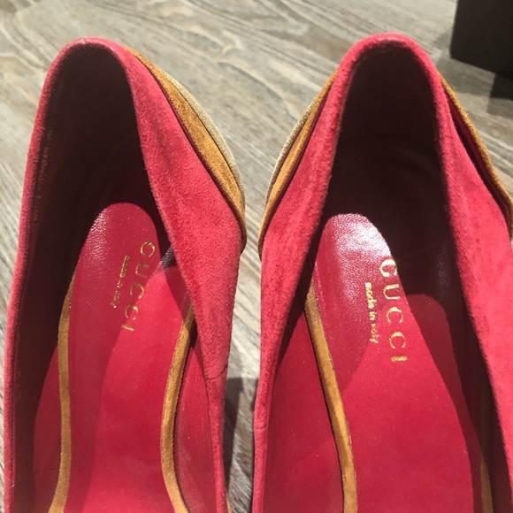Gucci Platform Suede Pumps 7.5 - worn once - Picture 5 of 6